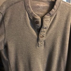 Eddie Bauer Gray Henley